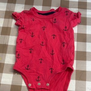 🟢10/$10 - Red Anchor Print Kids One Piece